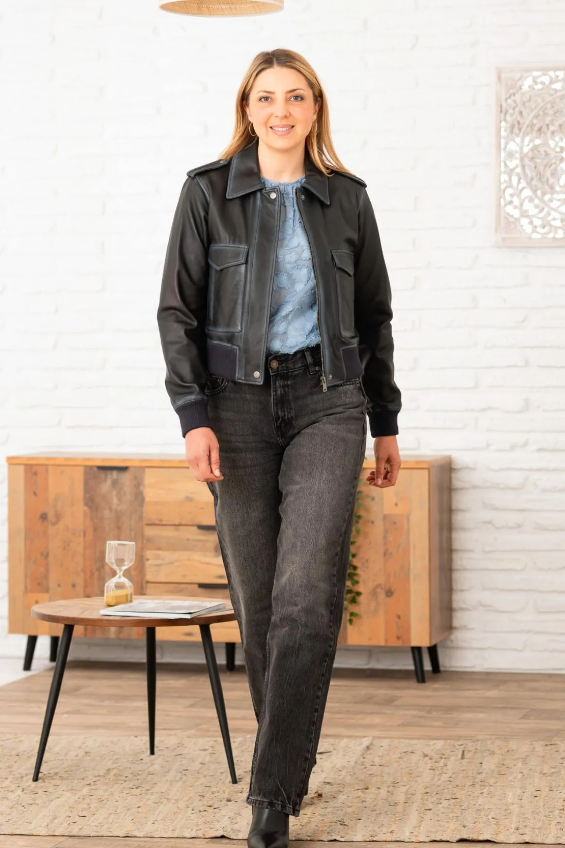 Blouson Femme Oakwood Emiliana Bluefin 648
