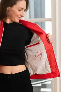 Blouson Femme Oakwood Flirt Rouge Fonce 539