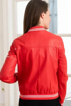 Blouson Femme Oakwood Flirt Rouge Fonce 539