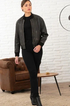 Blouson Femme Oakwood Frankie Marron Vieilli 560