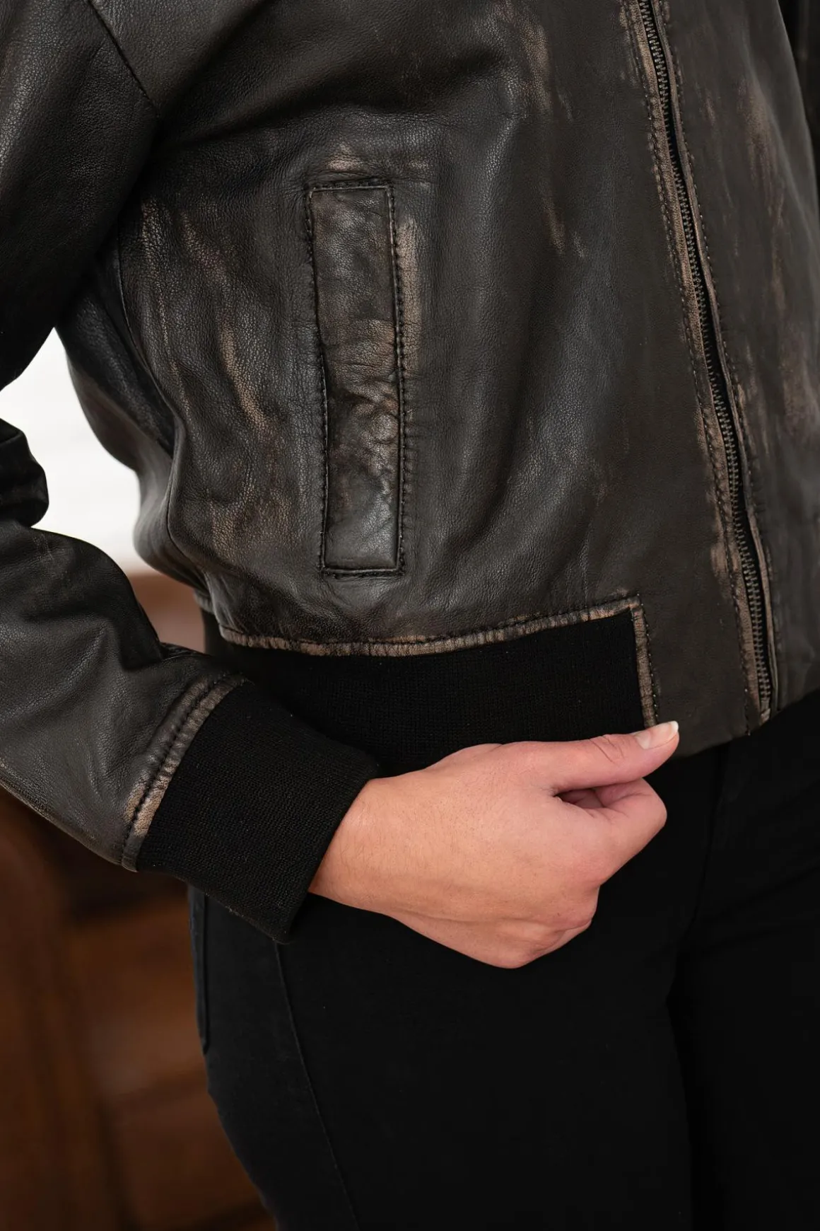 Blouson Femme Oakwood Frankie Marron Vieilli 560