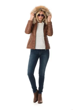 Blouson Femme Oakwood Happy Cognac 507