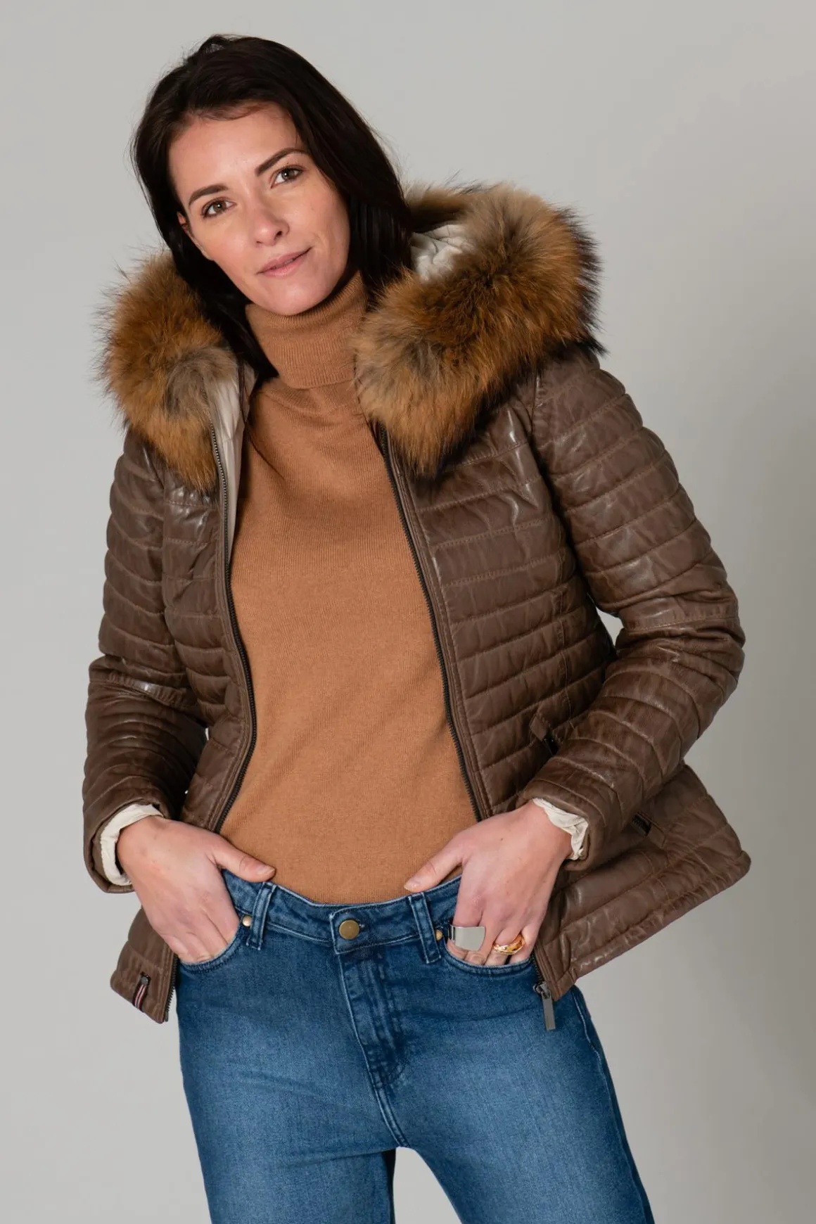 Blouson Femme Oakwood Happy Marron Clair 503 Zz