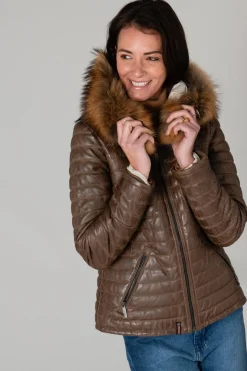 Blouson Femme Oakwood Happy Marron Clair 503 Zz
