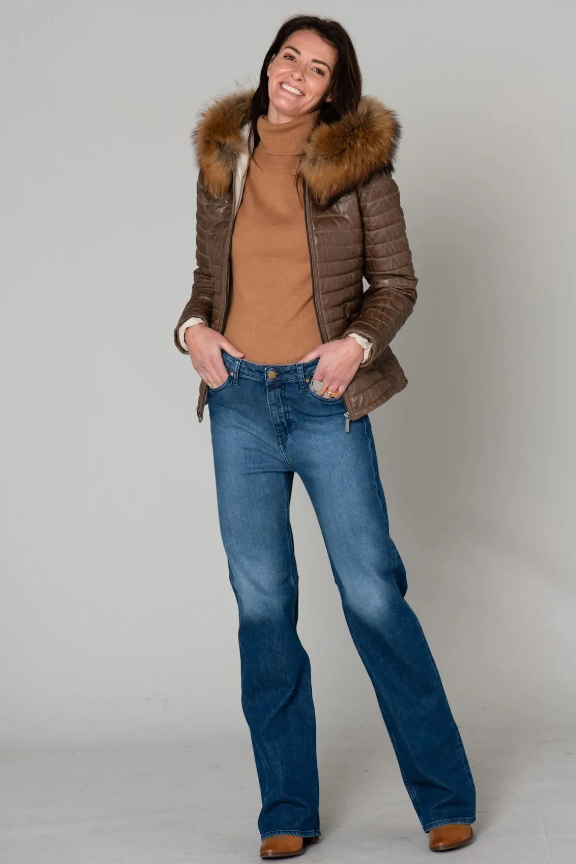 Blouson Femme Oakwood Happy Marron Clair 503 Zz