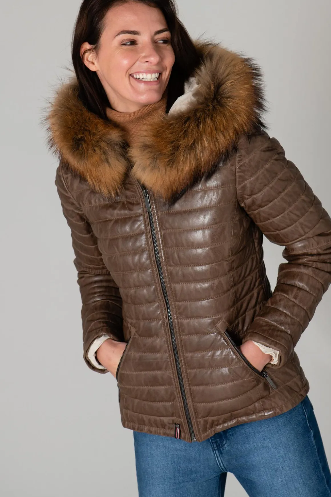 Blouson Femme Oakwood Happy Marron Clair 503 Zz