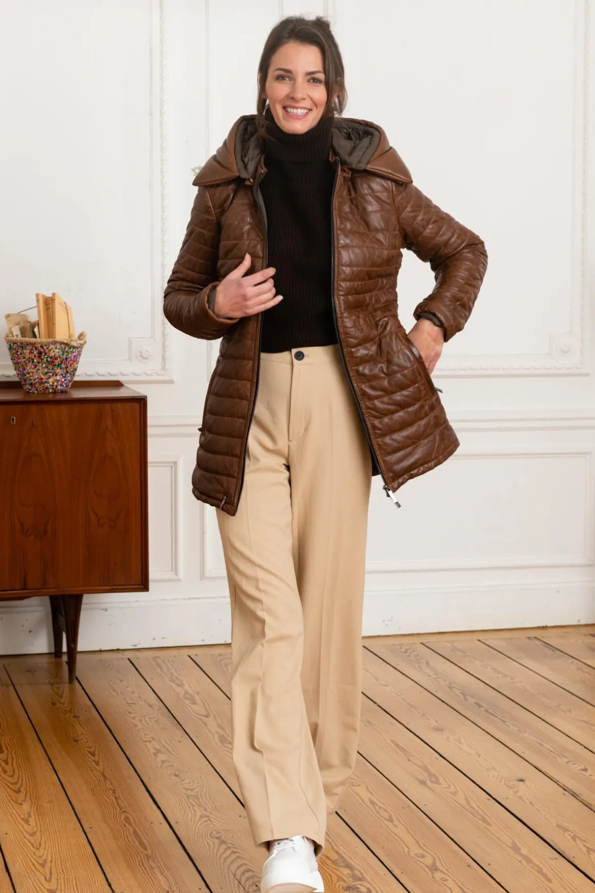 Blouson Femme Oakwood Hopper Cognac 507