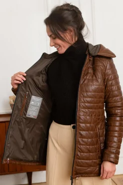 Blouson Femme Oakwood Hopper Cognac 507