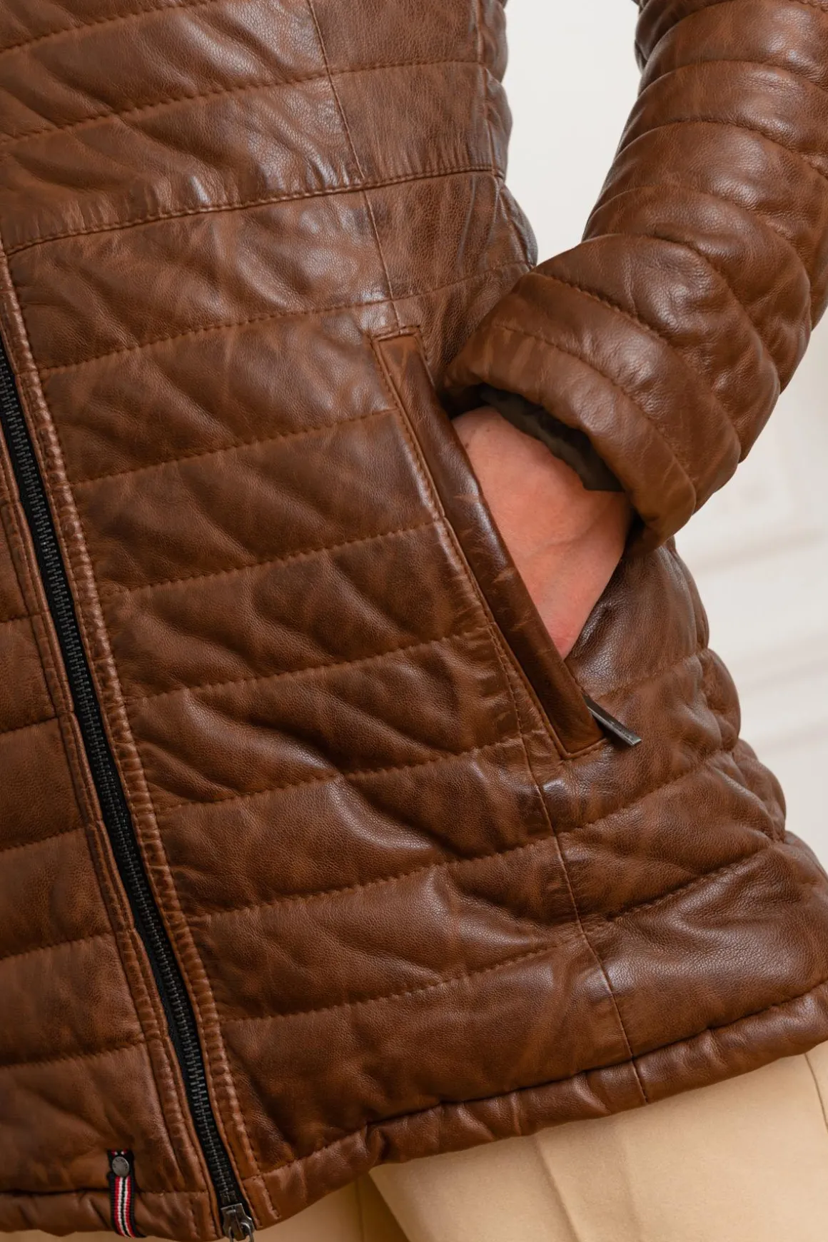 Blouson Femme Oakwood Hopper Cognac 507
