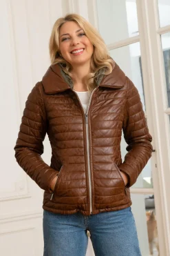 Blouson Femme Oakwood Hyper Cognac 507