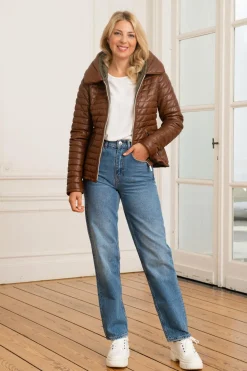 Blouson Femme Oakwood Hyper Cognac 507