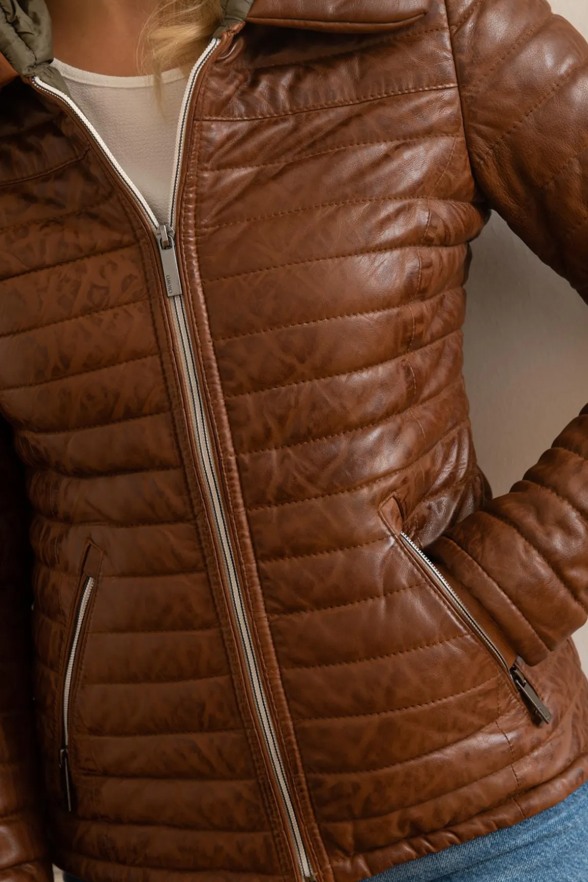Blouson Femme Oakwood Hyper Cognac 507