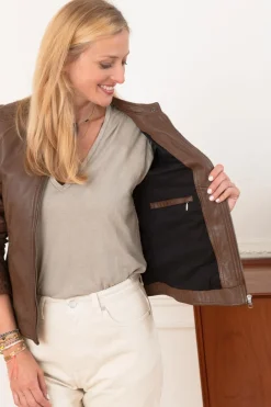 Blouson Femme Oakwood Karine Tabacco 511