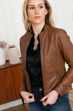 Blouson Femme Oakwood Karine Cognac 507