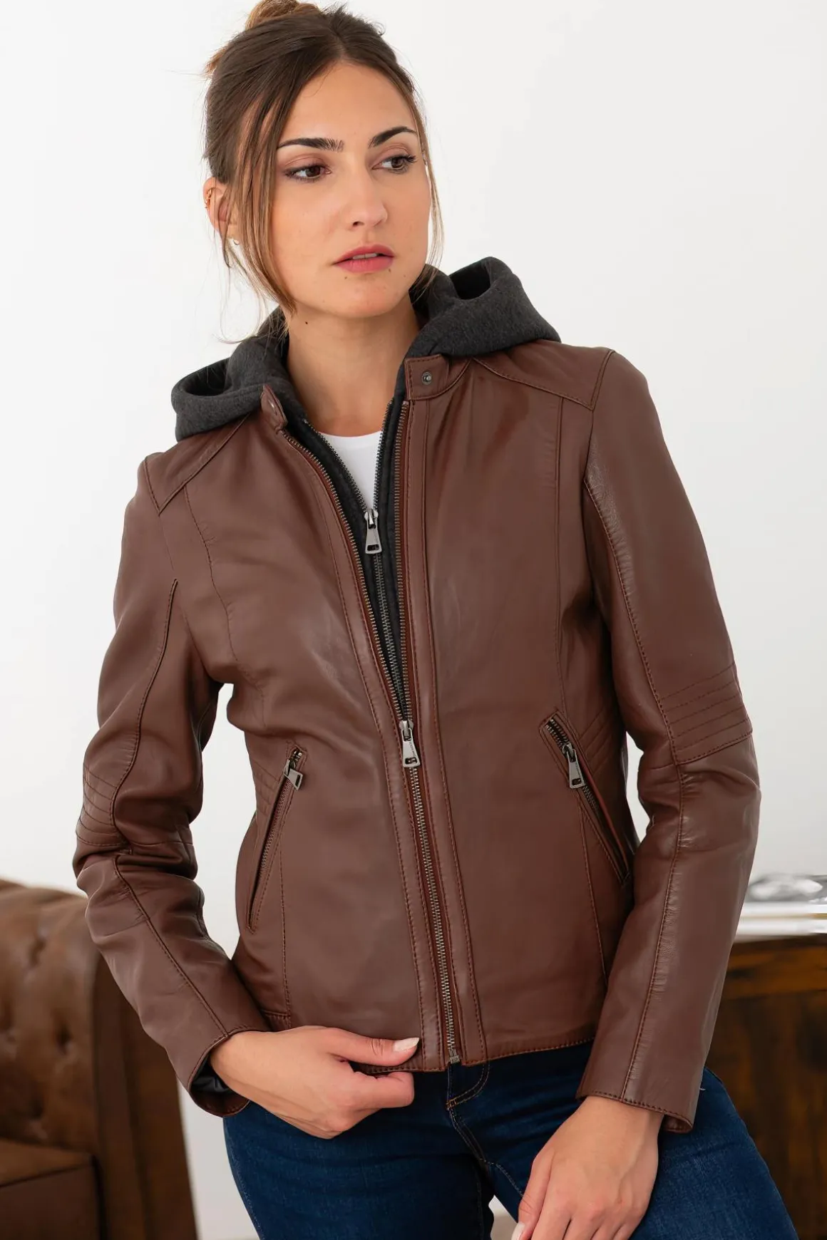 Blouson Femme Oakwood Kendra 1 Cognac 507