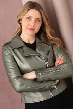 Blouson Femme Oakwood Kitty Metal Vert Fonce 523