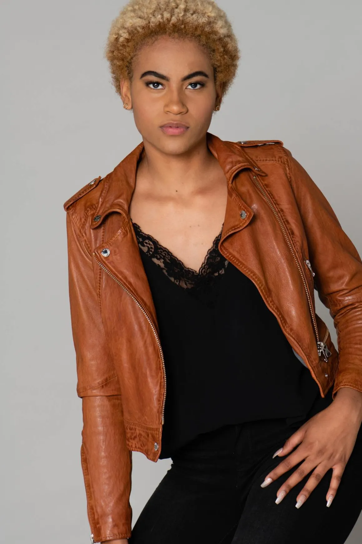 Blouson Femme Oakwood Kyoto Cognac 507