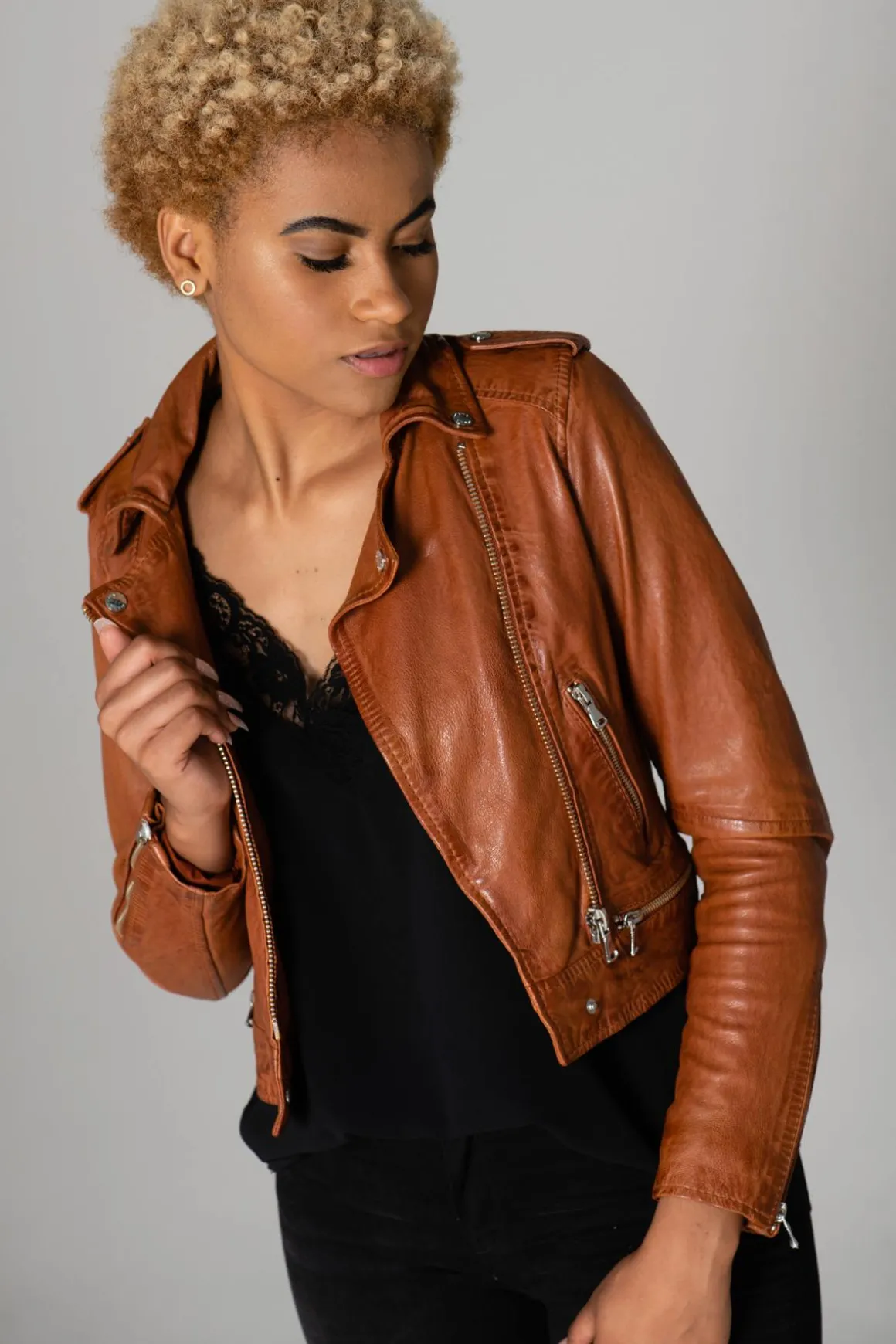 Blouson Femme Oakwood Kyoto Cognac 507