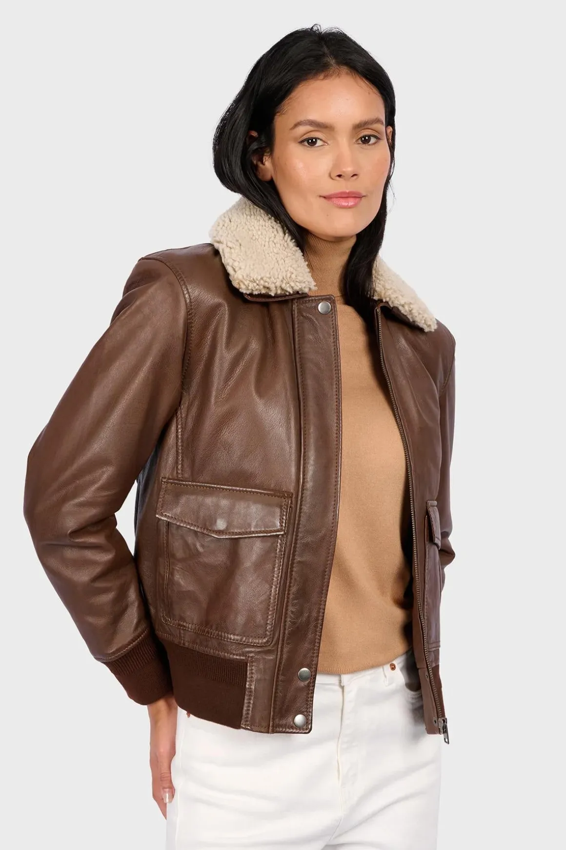 Blouson Femme Oakwood Laury Cacao 654