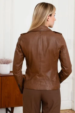 Blouson Femme Oakwood Lisa 6 Cognac 507