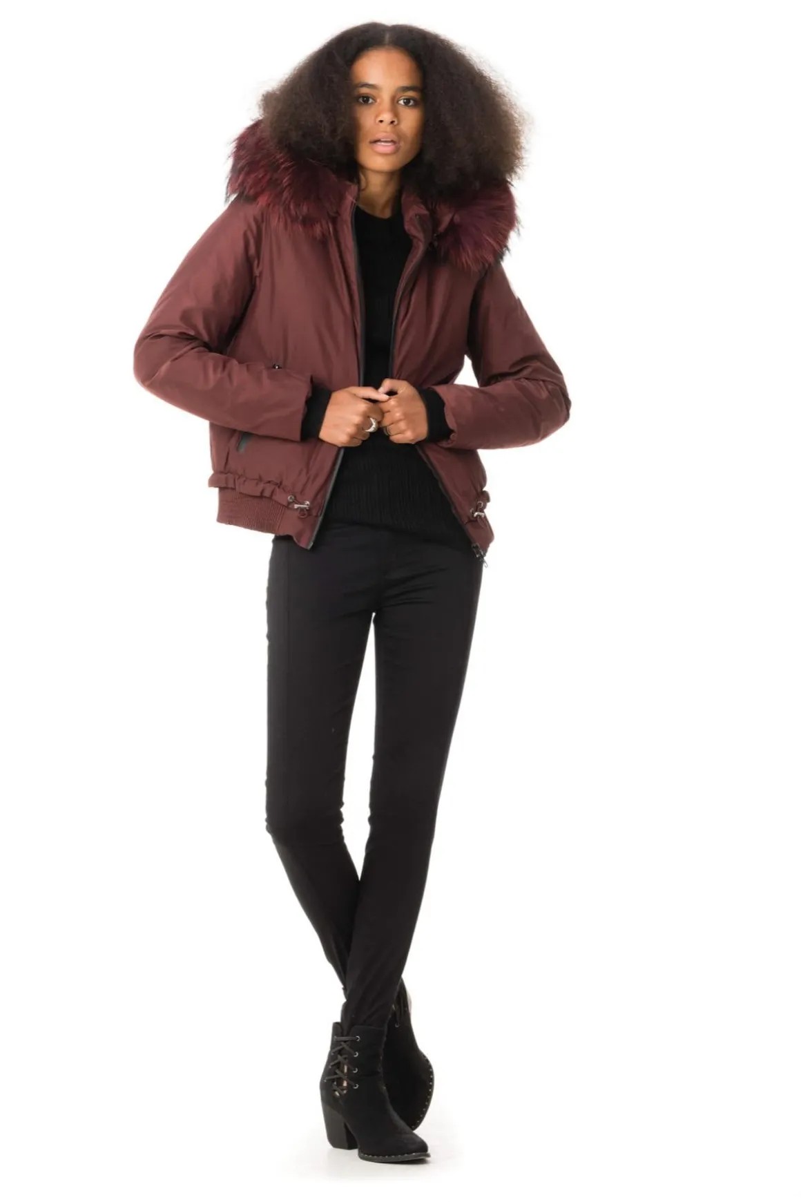 Blouson Femme Oakwood Snow Bordeaux 540
