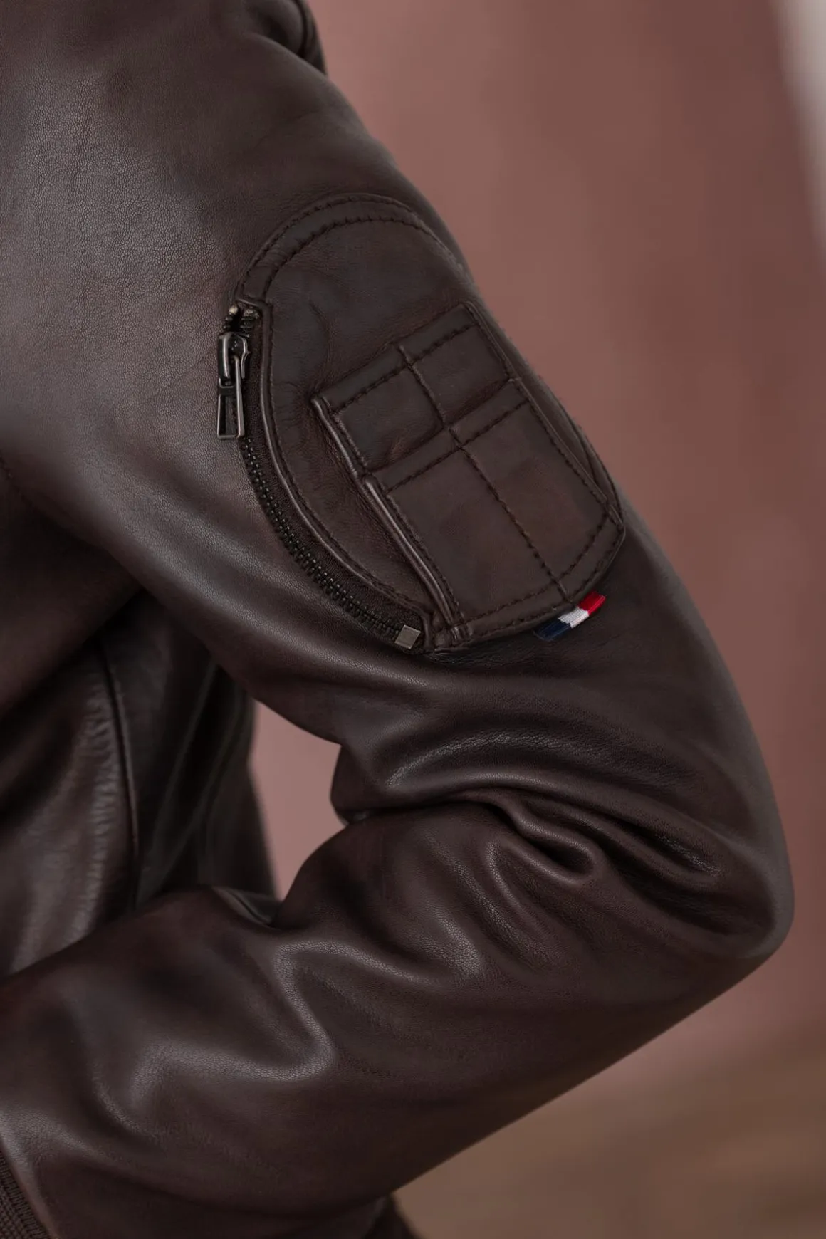 Blouson Femme Patrouille De France Baker Alpha Brown