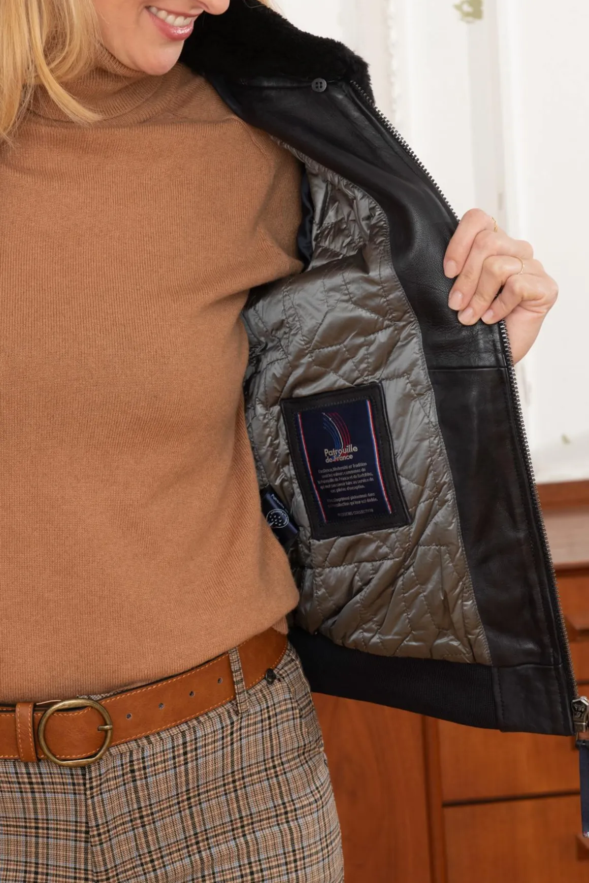 Blouson Femme Patrouille De France Todd Alpha Navy
