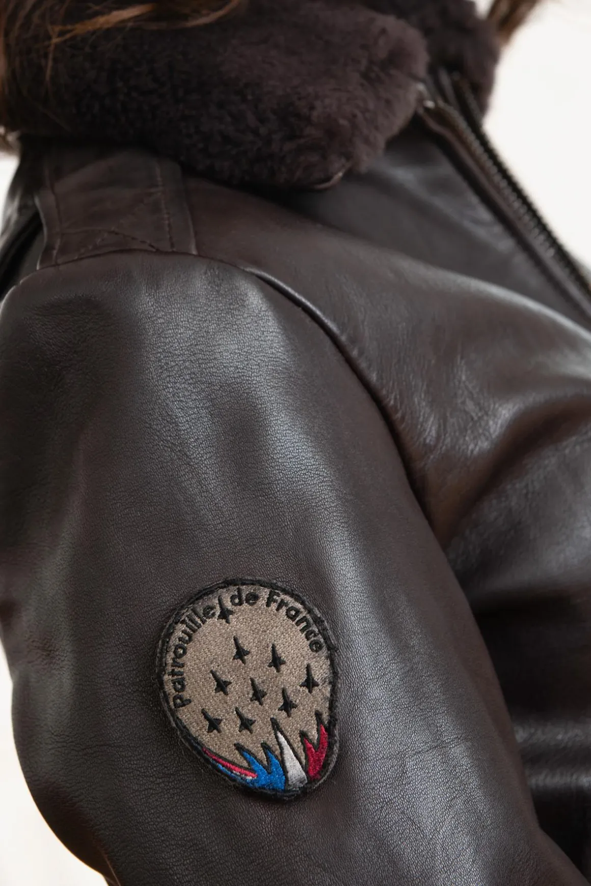 Blouson Femme Patrouille De France Todd Alpha Brown