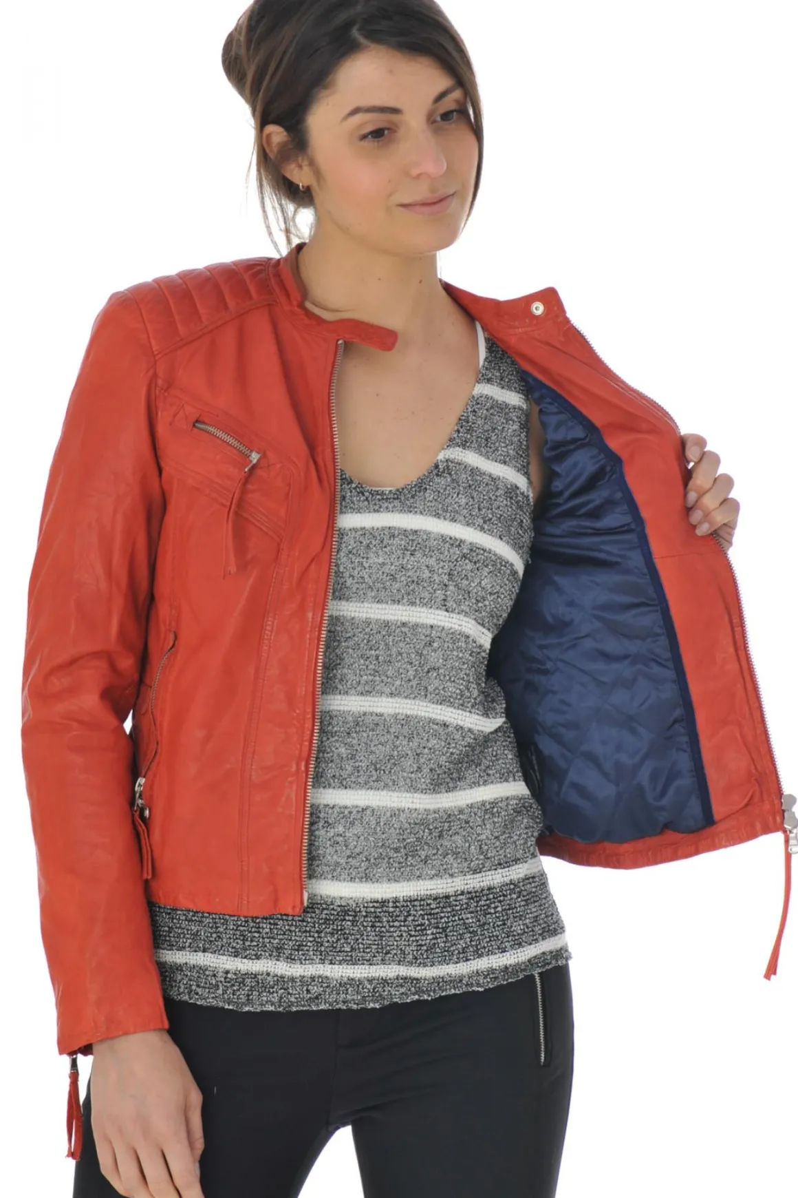 Blouson Femme Redskins Lounew Glasgow Red H15