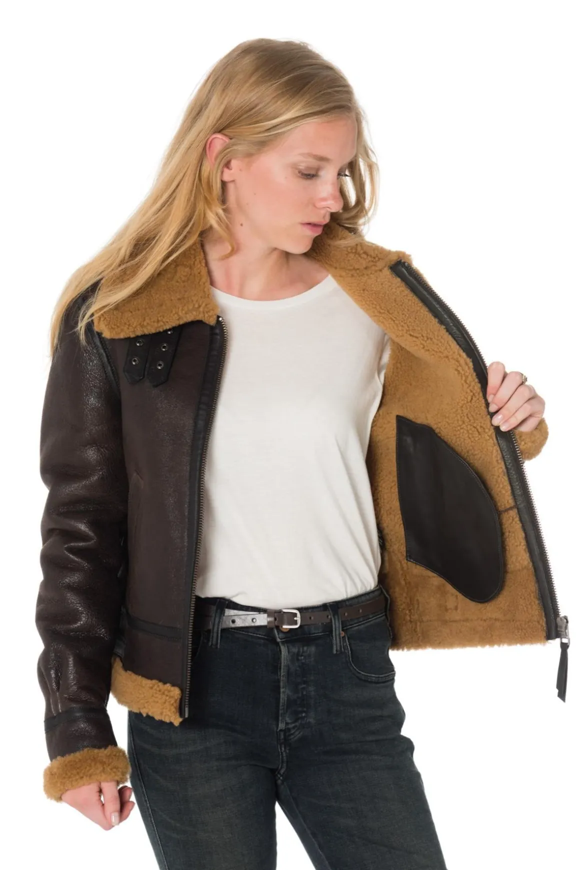 Blouson Femme Redskins Stella Queenstown Brown Ginger