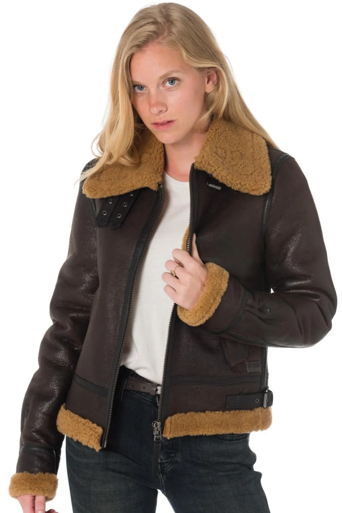 Blouson Femme Redskins Stella Queenstown Brown Ginger