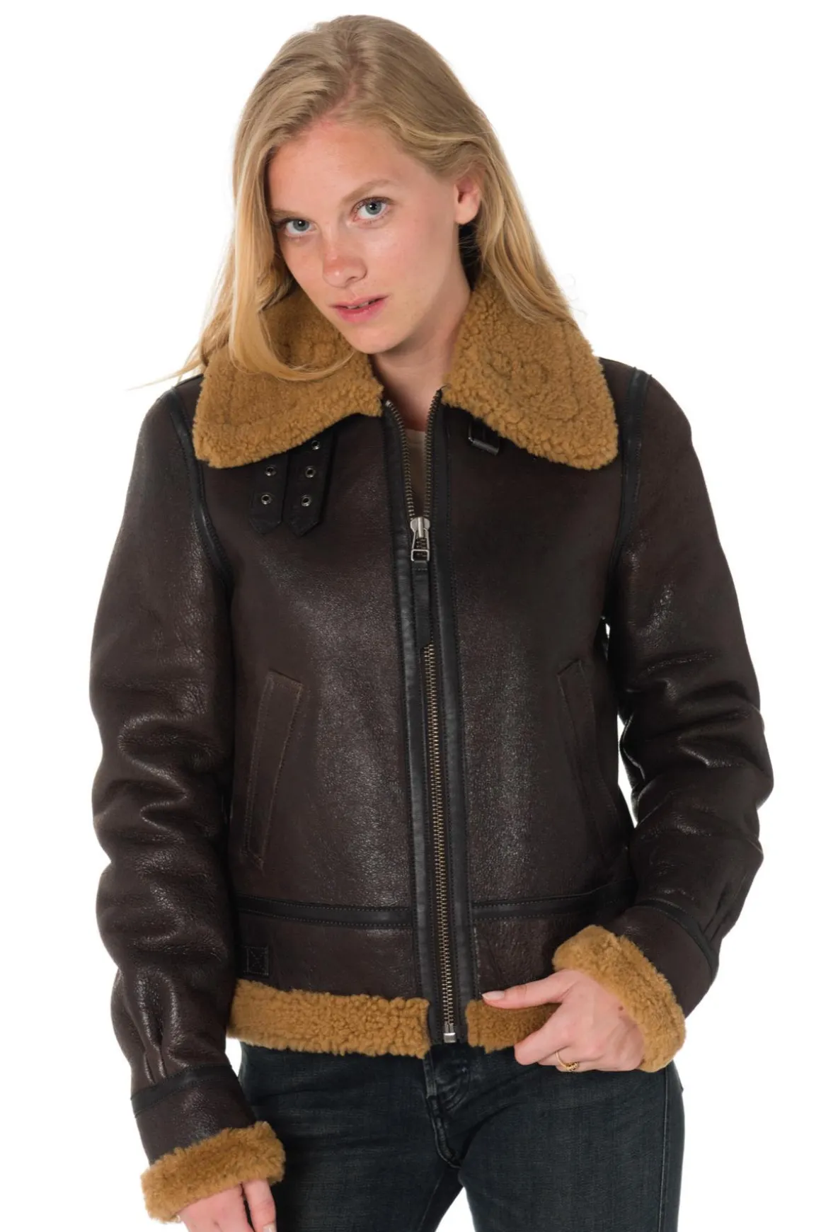 Blouson Femme Redskins Stella Queenstown Brown Ginger