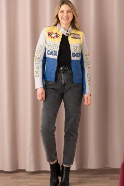 Blouson Femme Rose Garden Andersen Lamb Vita White