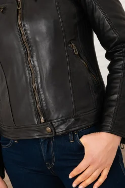 Blouson Femme Rose Garden Caputo Sheep Aosta Black