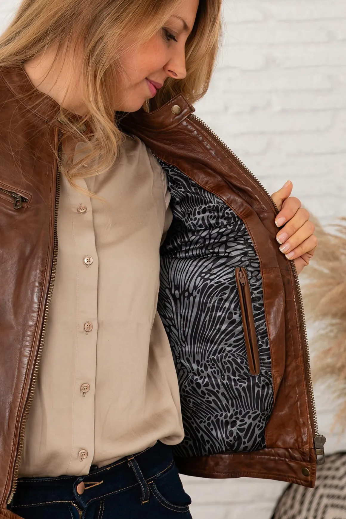 Blouson Femme Rose Garden Caputo Sheep Aosta Bison