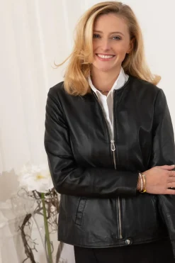 Blouson Femme Rose Garden Elisa Lamb Ruby Light Curve Black
