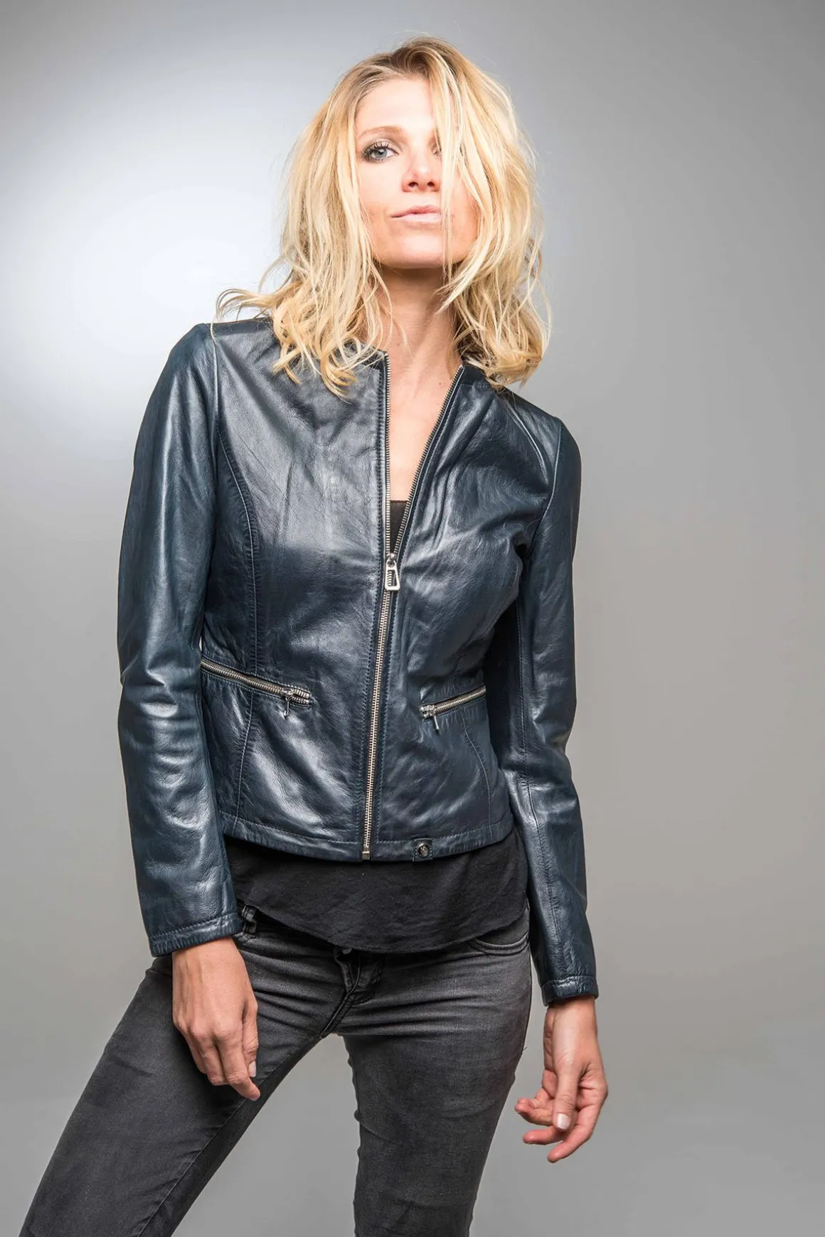 Blouson Femme Rose Garden Ethel Lamb Ruby Navy Blue