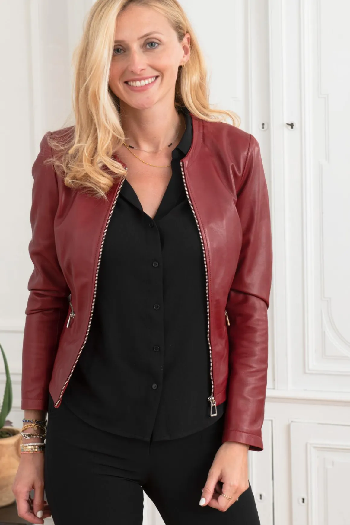 Blouson Femme Rose Garden Ethel Lamb Manilla Redwine