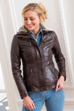 Blouson Femme Rose Garden Gemma Sheep Aosta Reddish Brown