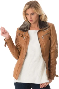 Blouson Femme Rose Garden Gemma Sheep Aosta Cognac Zz