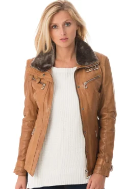 Blouson Femme Rose Garden Gemma Sheep Aosta Cognac Zz
