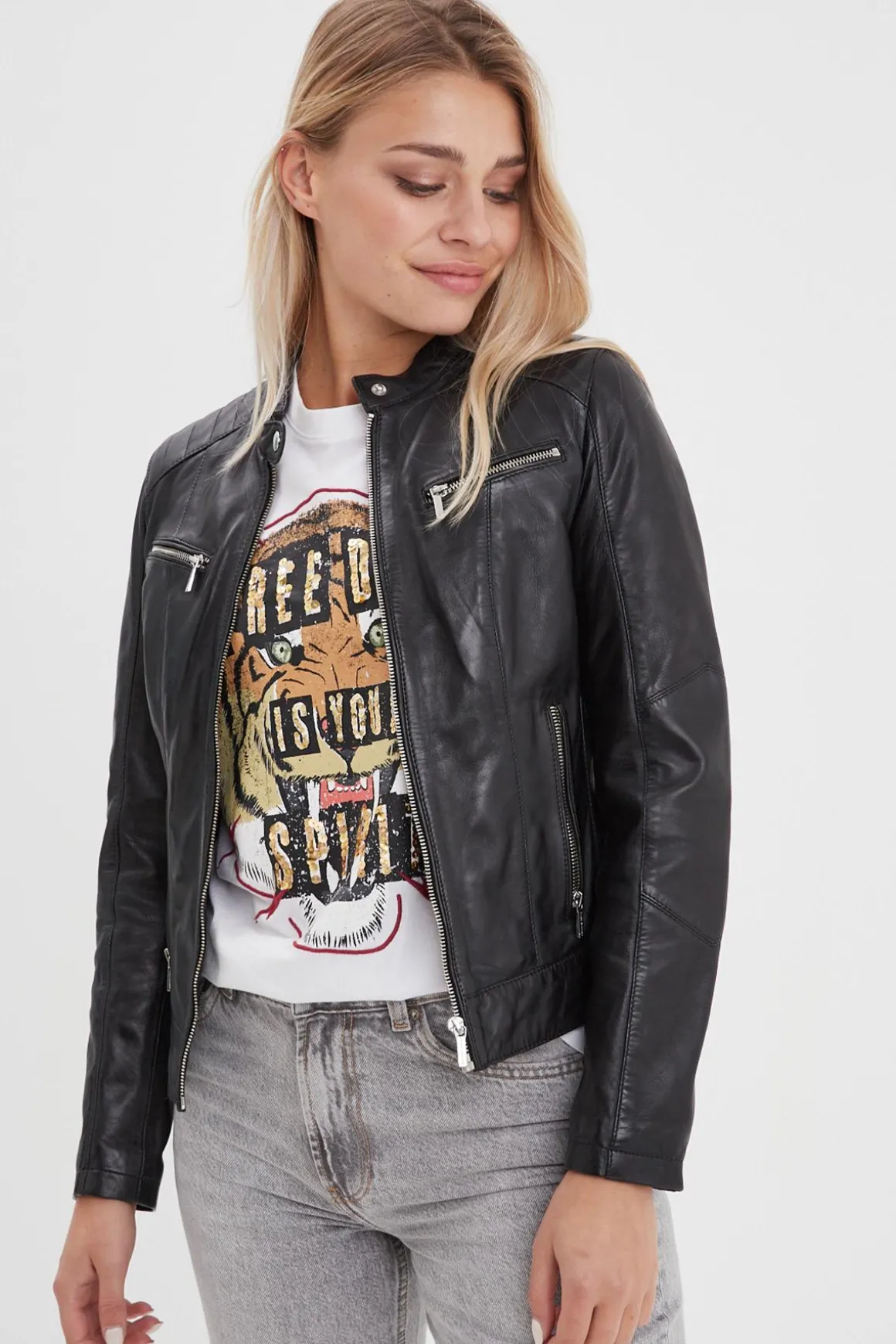 Blouson Femme Rose Garden Jody Lamb Castel Black