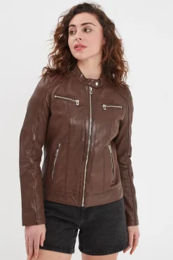 Blouson Femme Rose Garden Jolya Lamb Vita Bison
