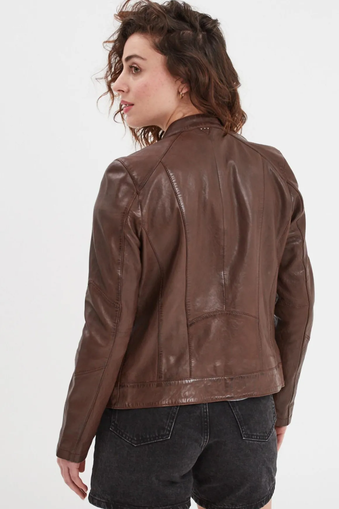 Blouson Femme Rose Garden Jolya Lamb Vita Bison