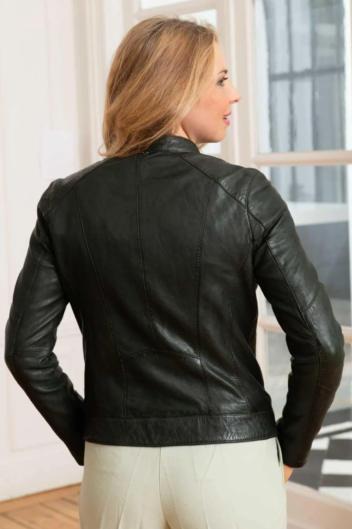 Blouson Femme Rose Garden Jolya Lamb Vita Khaki