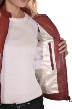 Blouson Femme Rose Garden Kelly Lamb Ruby Dark Red