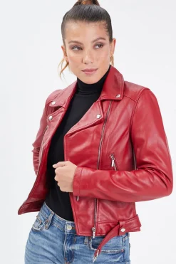 Blouson Femme Rose Garden Laurie Lamb Castel Red Zz