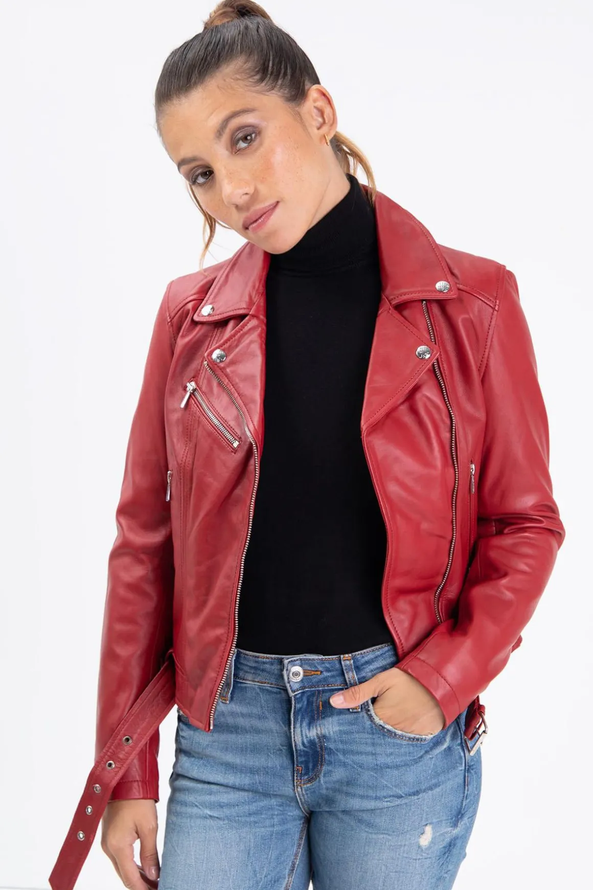 Blouson Femme Rose Garden Laurie Lamb Castel Red Zz
