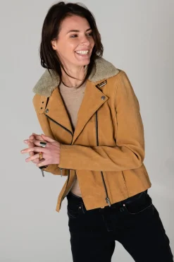 Blouson Femme Rose Garden Nuit Cow Washed Nubuck Sandle Wood Zz