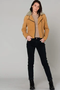 Blouson Femme Rose Garden Nuit Cow Washed Nubuck Sandle Wood Zz